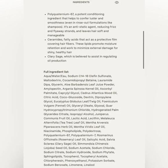 TWENTYNINE PALMS Desert Tumbleweed Cleansing Shampoo Sage Rosemary Eucalyptus - Picture 3 of 4